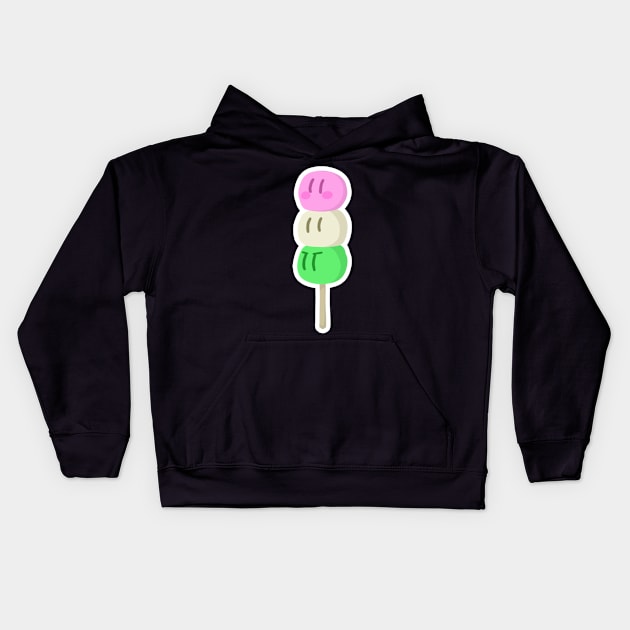 Dango Daikazoku - CLANNAD Sticker Kids Hoodie by ChandlerDoodles